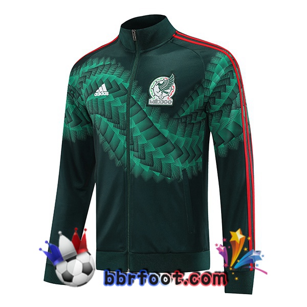 Veste Foot Mexique Vert Noir 2022/2023