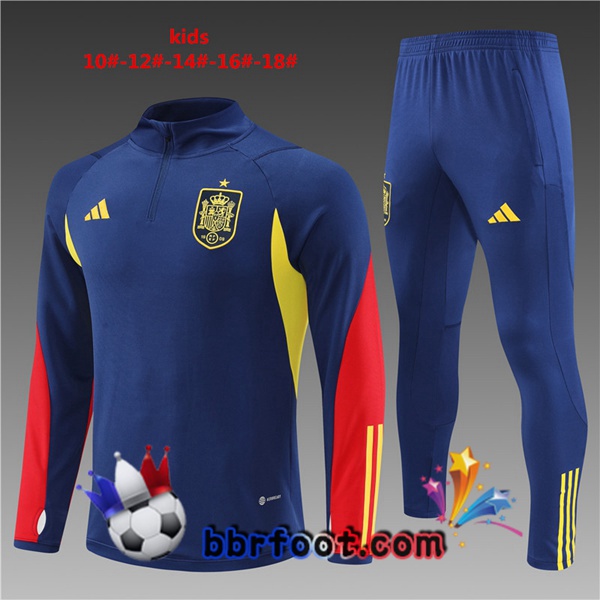 Survetement Foot Espagne Enfant Bleu Royal 2022/2023