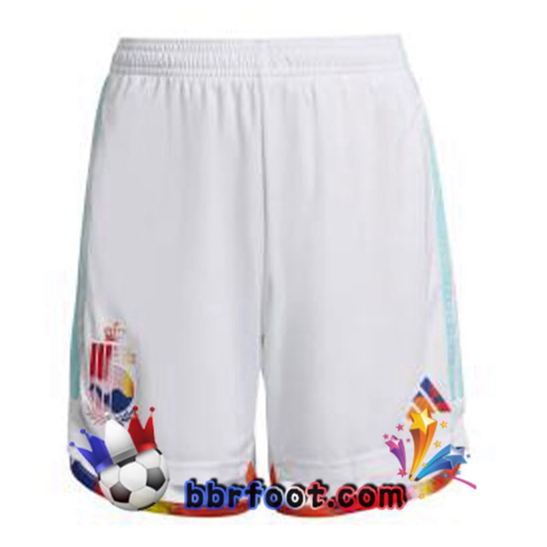 Short Foot Belgique Exterieur Blanc 2022/2023