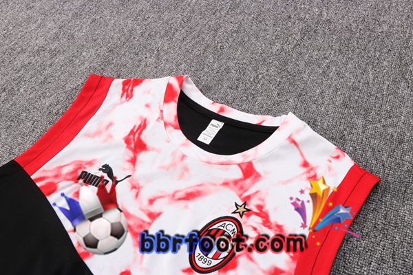 Gilet Foot AC Milan + Shorts Noir Blanc 2022/2023