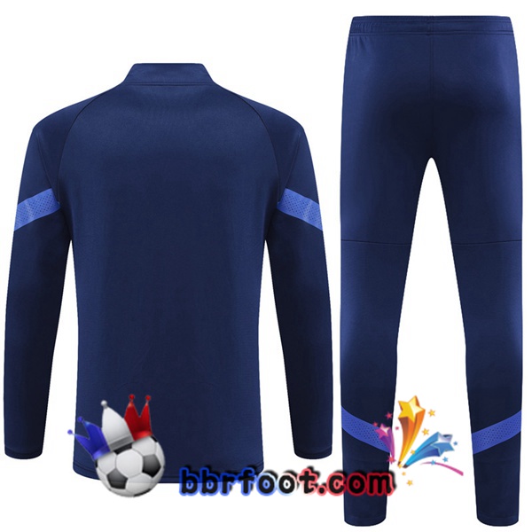 Veste Survetement Foot Italie Bleu Royal 2022/2023