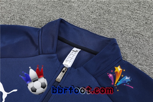 Veste Survetement Foot Italie Bleu Royal 2022/2023