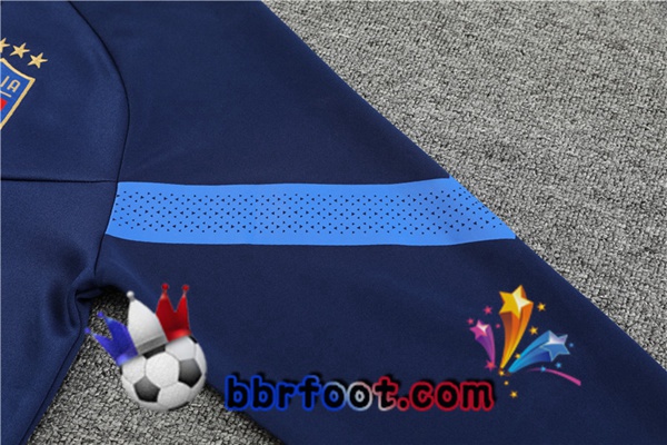 Veste Survetement Foot Italie Bleu Royal 2022/2023