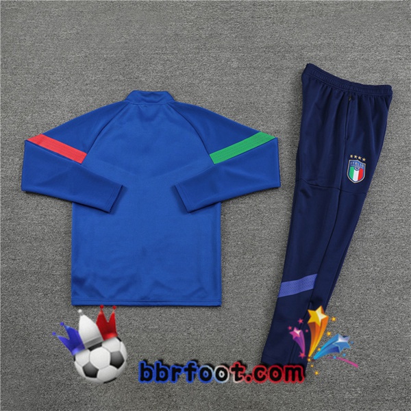 Veste Survetement Foot Italie Bleu 2022/2023