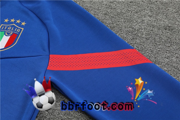 Veste Survetement Foot Italie Bleu 2022/2023
