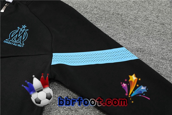 Veste Survetement Foot Marseille OM Noir 2022/2023