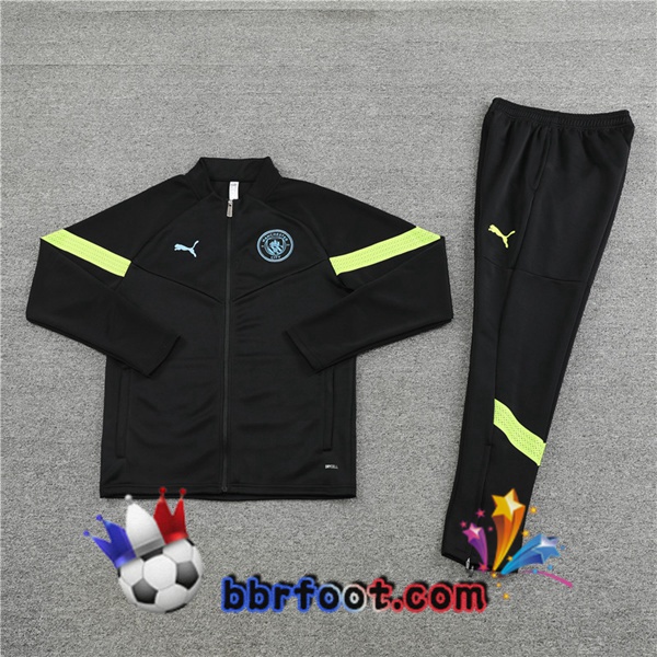 Veste Survetement Foot Manchester City Noir 2022/2023