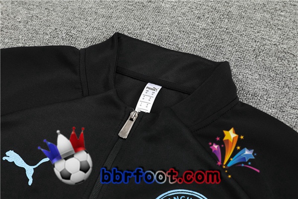 Veste Survetement Foot Manchester City Noir 2022/2023