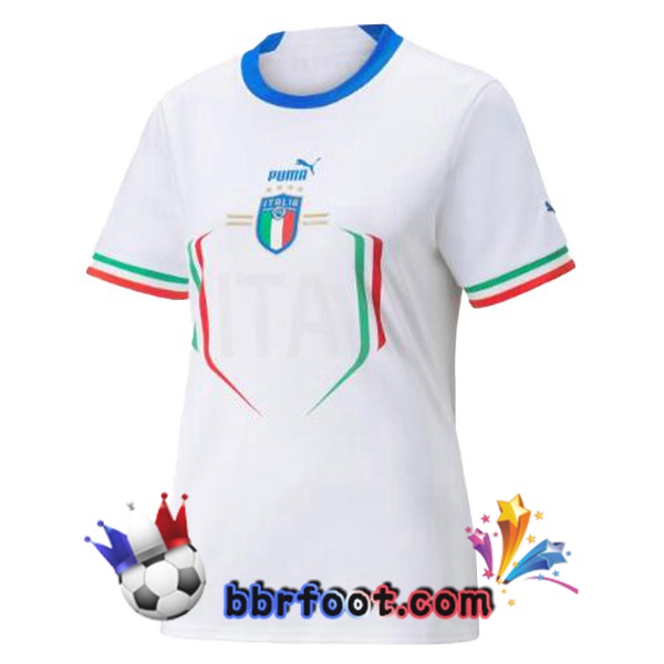 Maillots Equipe De Italie Femme Exterieur Blanc 2022/2023