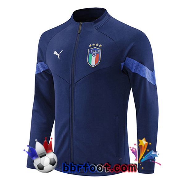Veste Foot Italie Bleu Royal 2022/2023