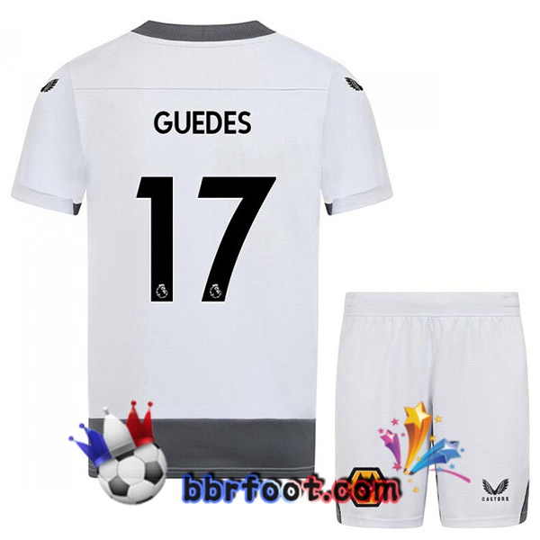 Maillot Foot Wolves (FABIO SILVA 17) Enfant Third Blanc Gris 2022/2023
