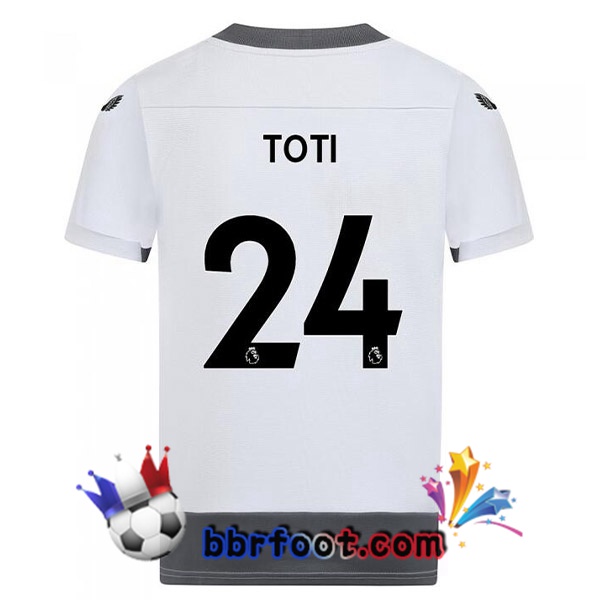 Maillot Foot Wolves (TOTI 24) Third Blanc Gris 2022/2023