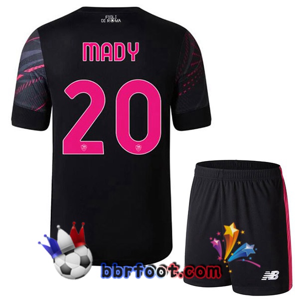 Maillot Foot AS Roma (MADY 20) Enfant Third Noir 2022/2023