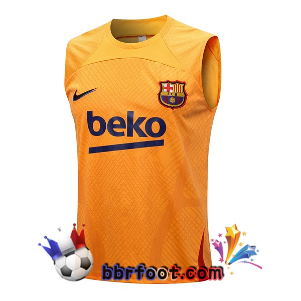 Gilet Foot FC Barcelone Orange 2022/2023