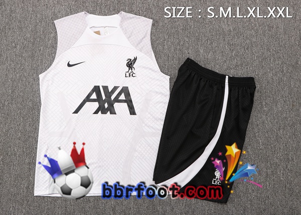 Gilet Foot FC Liverpool + Shorts Blanc 2022/2023