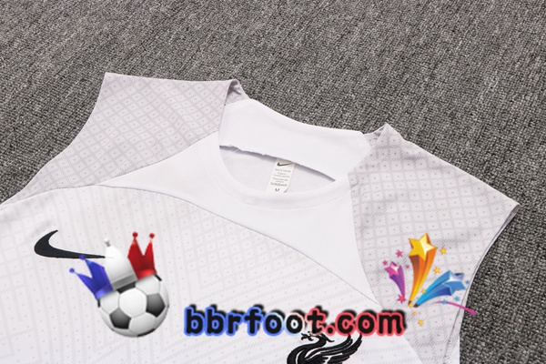 Gilet Foot FC Liverpool + Shorts Blanc 2022/2023