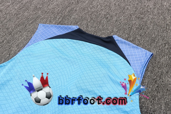 Gilet Foot FC Barcelone + Shorts Bleu 2022/2023