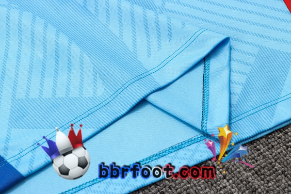 Gilet Foot FC Barcelone + Shorts Bleu 2022/2023