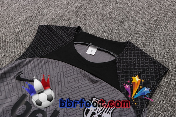 Gilet Foot FC Barcelone + Shorts Gris 2022/2023