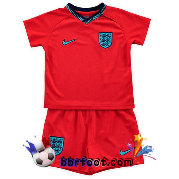 Maillots Equipe De Angleterre Enfant Exterieur Rouge 2022/2023