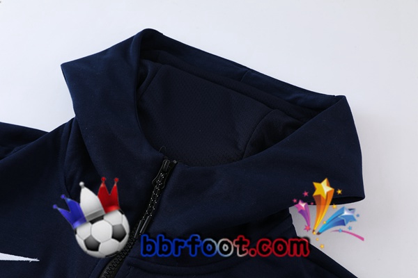 Veste A Capuche Survetement Foot Paris PSG Bleu Royal 2022/2023
