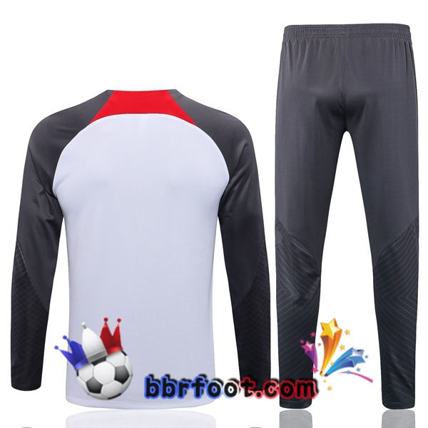 Survetement Foot FC Liverpool Blanc Gris 2022/2023
