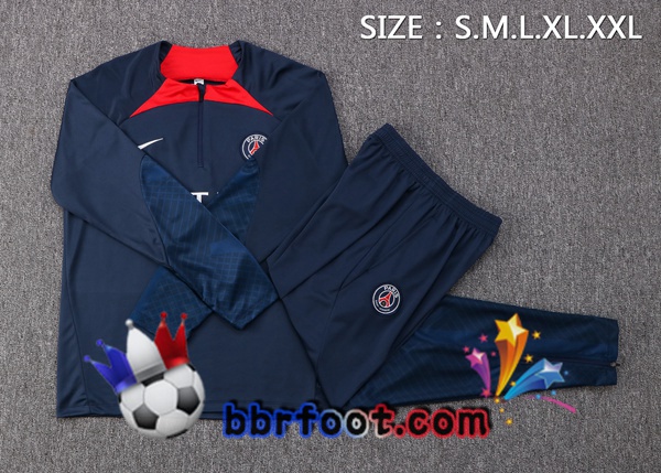 Survetement Foot Paris PSG Bleu Royal 2022/2023