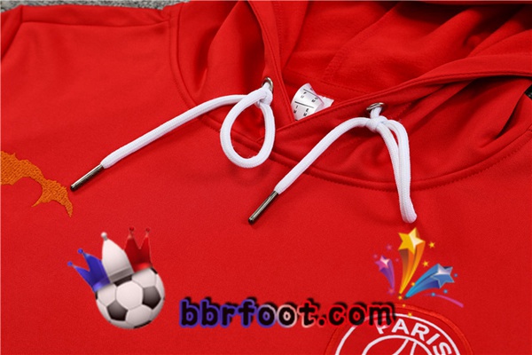 Capuche Survetement Foot Paris PSG Rouge 2022/2023