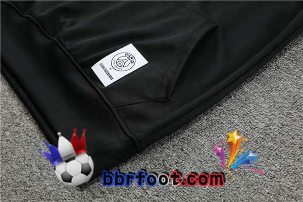 Capuche Survetement Foot Paris PSG Noir 2022/2023