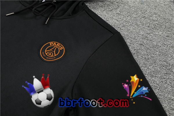 Capuche Survetement Foot Paris PSG Noir 2022/2023