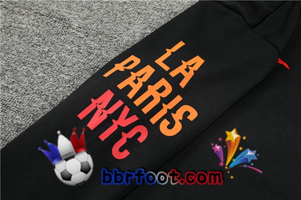 Capuche Survetement Foot Paris PSG Noir 2022/2023
