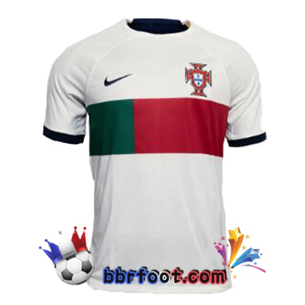 Maillots Equipe De Portugal Femme Exterieur Blanc Rouge 2022/2023