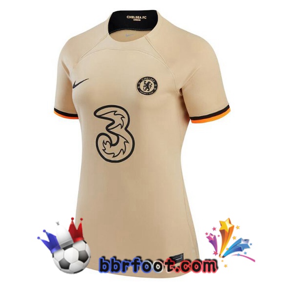 Maillot Foot FC Chelsea Femme Third Marron 2022/2023