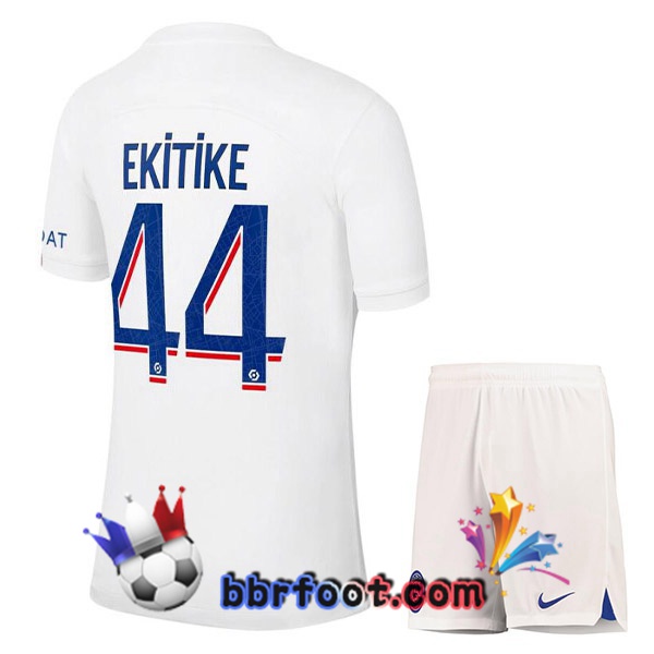 Maillot Foot Paris PSG (EKITIKE 44) Enfant Third Blanc 2022/2023