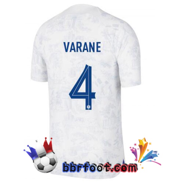 Maillots Equipe de France (VARANE 4) Exterieur Blanc 2022/2023 Maillots Equipe de France (VARANE 4) Exterieur Blanc 2022/2023