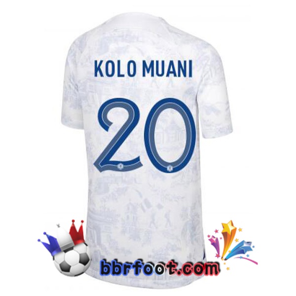 Maillots Equipe de France (KOLO MUANI 20) Exterieur Blanc 2022/2023
