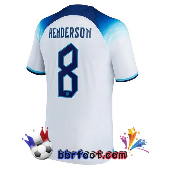 Maillots Equipe de Angleterre (HENDERSON 8) Domicile Blanc 2022/2023 Maillots Equipe de Angleterre (HENDERSON 8) Domicile Blanc 2022/2023