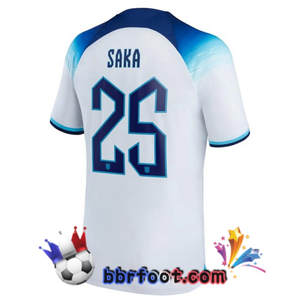 Maillots Equipe de Angleterre (SAKA 25) Domicile Blanc 2022/2023