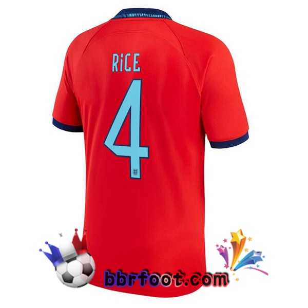 Maillots Equipe de Angleterre (RICE 4) Exterieur Rouge 2022/2023