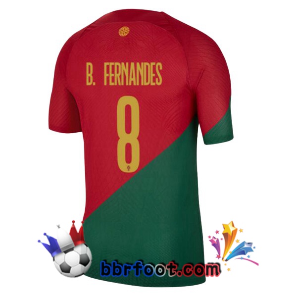 Maillots Equipe de Portugal (J. MOUTINHO 8) Domicile Rouge Vert 2022/2023 Maillots Equipe de Portugal (J. MOUTINHO 8) Domicile Rouge Vert 2022/2023