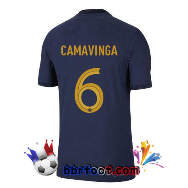 Maillots Equipe de France (CAMAVINGA 6) Domicile Bleu Royal 2022/2023