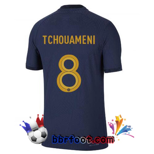 Maillots Equipe de France (TCHOUAMENI 8) Domicile Bleu Royal 2022/2023