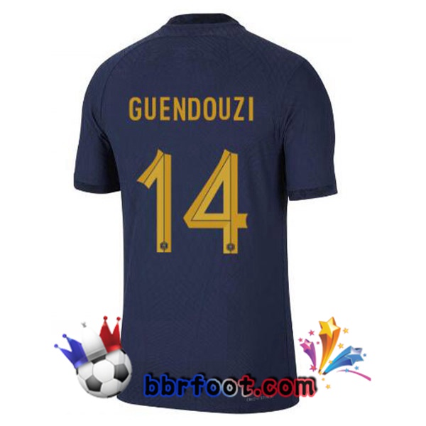 Maillots Equipe de France (GUENDOUZI 14) Domicile Bleu Royal 2022/2023