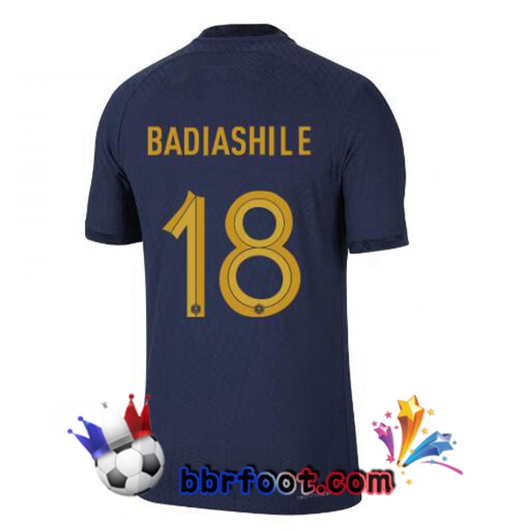 Maillots Equipe de France (BADIASHILE 18) Domicile Bleu Royal 2022/2023