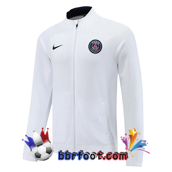 Veste Foot Paris PSG Blanc 2022/2023