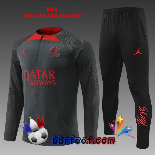 Survetement Foot Paris PSG Enfant Gris 2022/2023