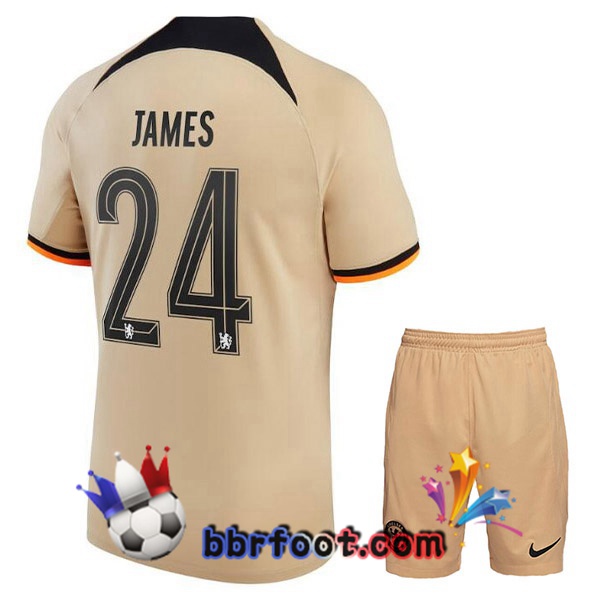 Maillot Foot FC Chelsea (JAMES 24) Enfant Third Marron 2022/2023