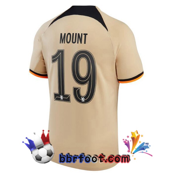 Maillot Foot FC Chelsea (MOUNT 19) Third Marron 2022/2023