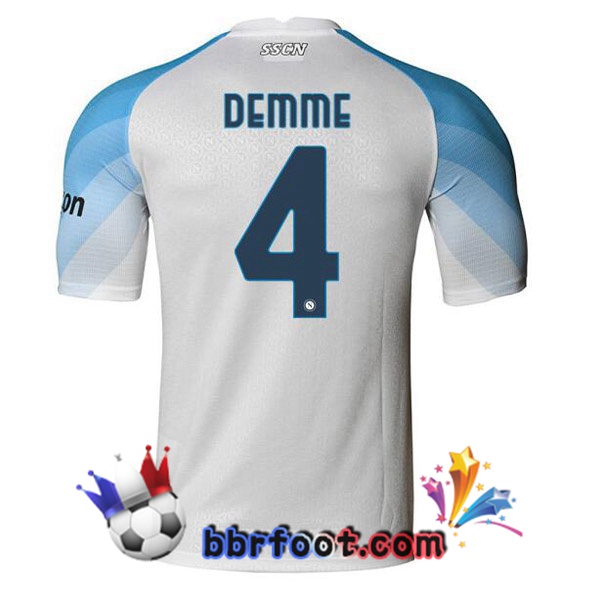 Maillot Foot SSC Naples (Demme 4) Domicile Blanc 2022/2023