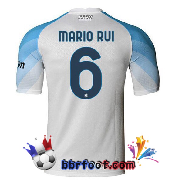 Maillot Foot SSC Naples (Mario Rui 6) Domicile Blanc 2022/2023